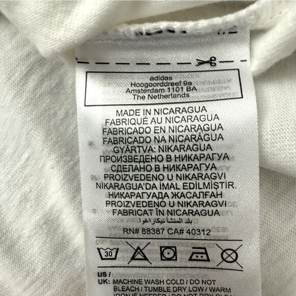 Adidas Circle Trefoil T-Shirt White IZ1315 Women’s Size Small - Picture 5 of 8